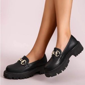 Horsebit Decor Platform Loafers